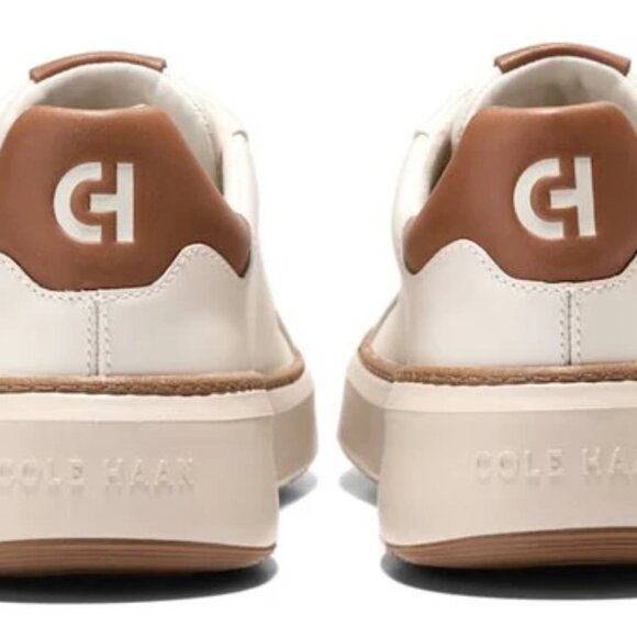 Cole Haan GrandPro Topspin Sneaker - Ivory/Caramel Mens Sz 10 US [C39656] NEW - Picture 12 of 14